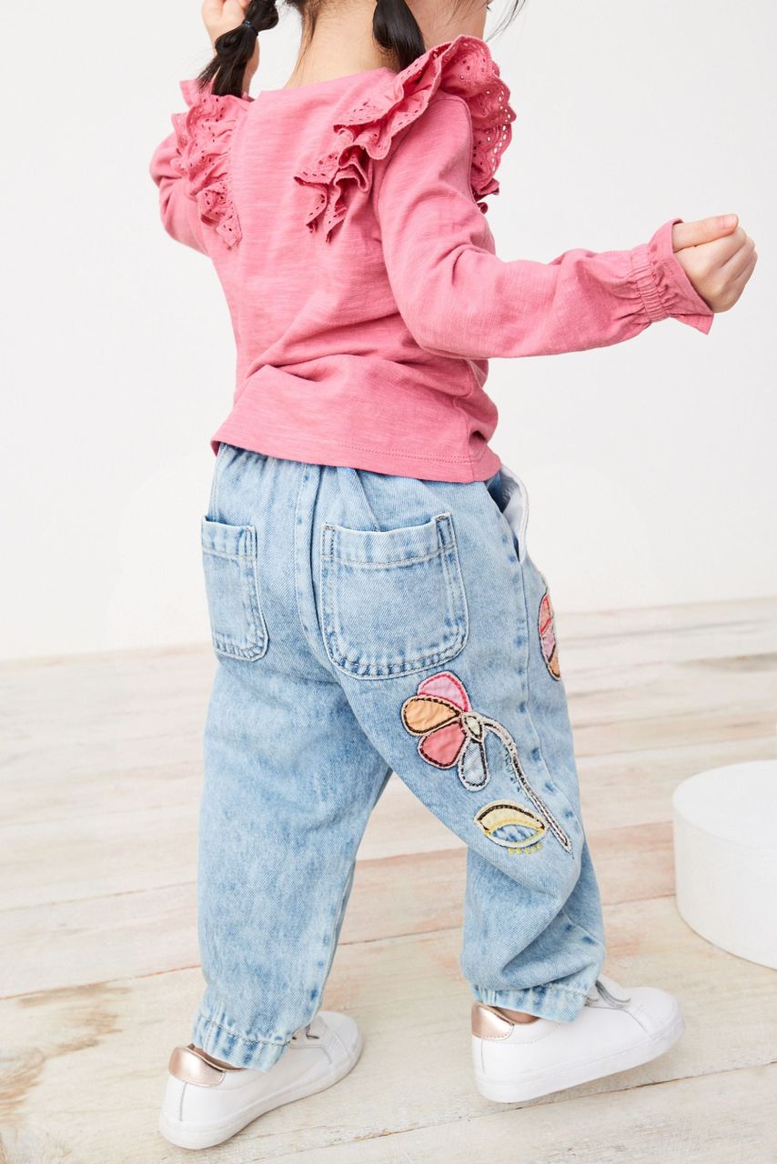 شلوار جینز دخترانه 20156 سایز 3 ماه تا 7 سال مارک NEXT