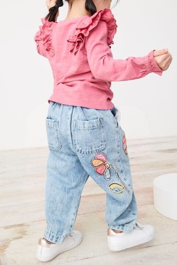 شلوار جینز دخترانه 20156 سایز 3 ماه تا 7 سال مارک NEXT   *