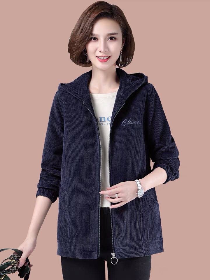 کت مخمل کبریتی بدون خز زنانه کد 412699