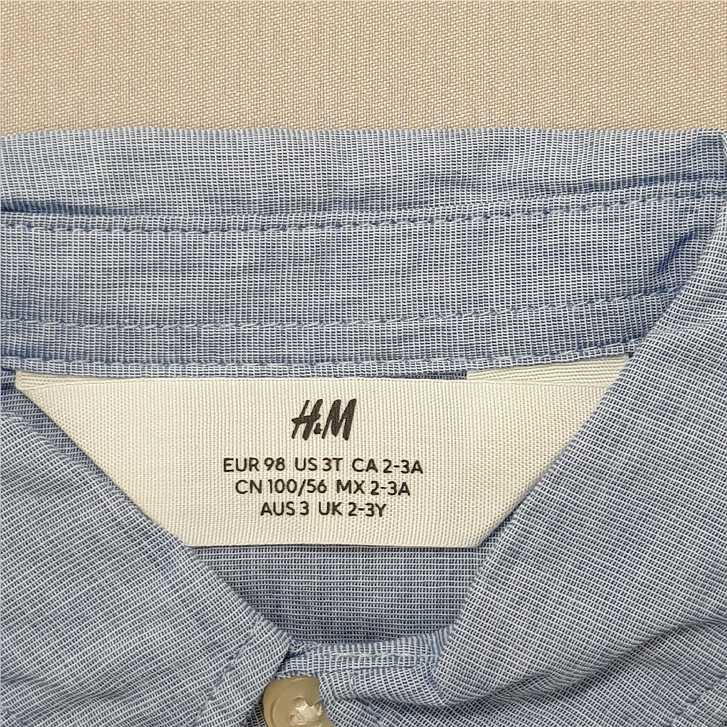 پیراهن پسرانه 20510 سایز 1.5 تا 12 سال مارک H&M
