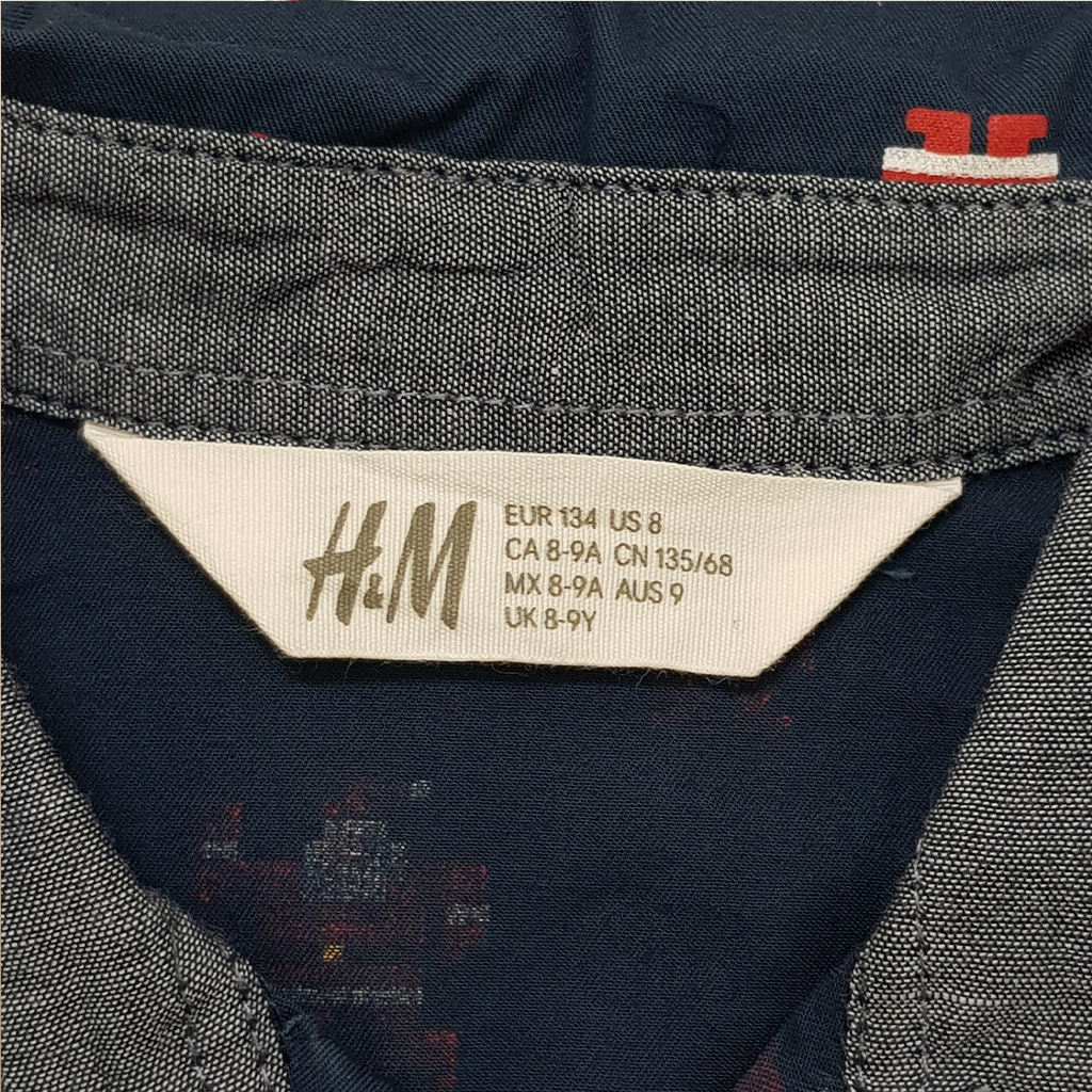 پیراهن پسرانه 20236 سایز 8 تا 14 سال مارک H&M