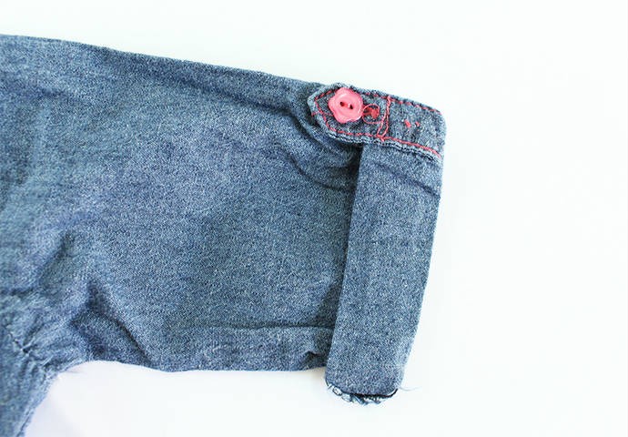 بلوز جینز دخترانه 100097 سایز 9 تا 36 ماه مارک ZARA محصول بنگلادش