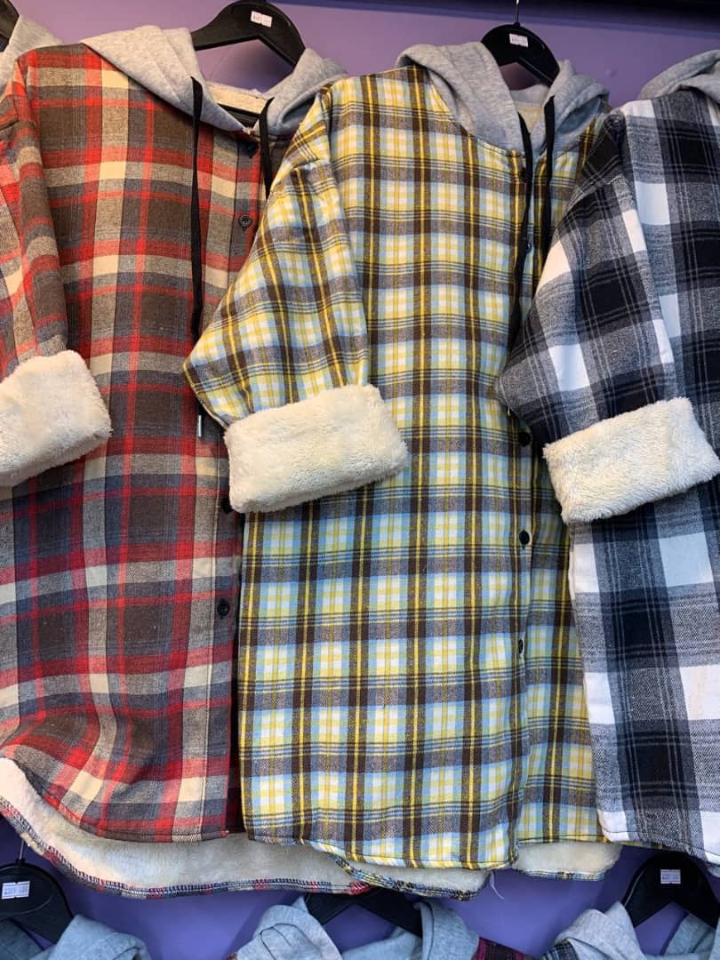 چهارخونه داخل خز زنانه کد 413356