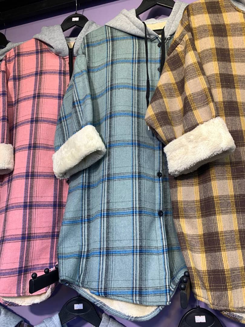 چهارخونه داخل خز زنانه کد 413356