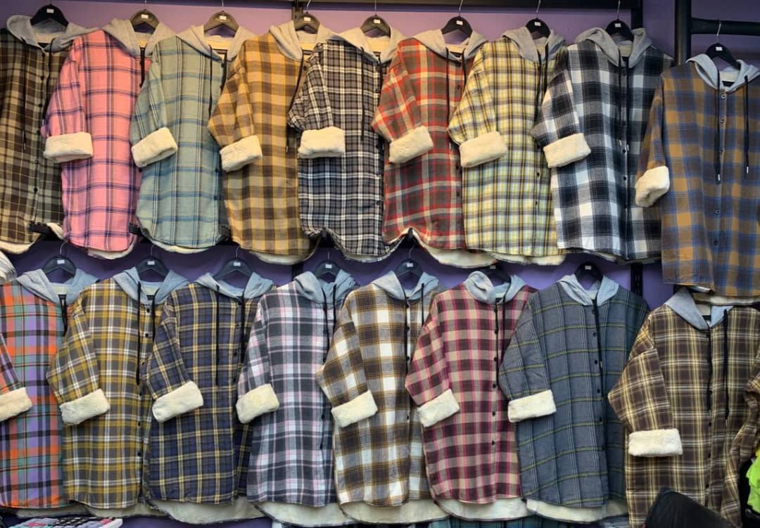 چهارخونه داخل خز زنانه کد 413356