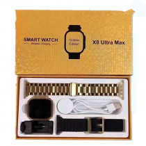 ساعت هوشمند مدل X8 ultra max دارای دو بند کد 802068