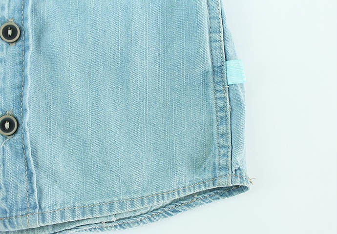 پیراهن جینز پسرانه 100111 مارک baby سایز 9 تا 24 ماه محصول بنگلادش