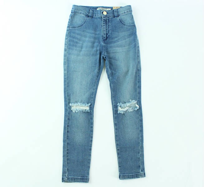 شلوار جینز دخترانه 150038 سایز 8 تا 12 سال مارک DENIM محصول بنگلادش