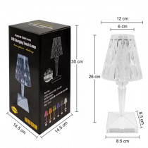 آباژور کریستالی رومیزی مدل شارژی کد 802073