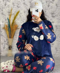 ست دو تیکه حوله ای دخترانه کد 413635