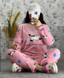 ست دو تیکه حوله ای دخترانه کد 413642