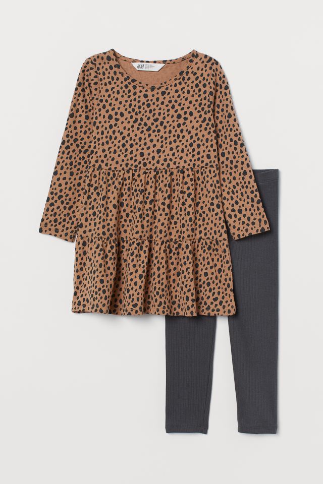 سارافون دخترانه 21489 سایز 1.5 تا 10 سال مارک H&M