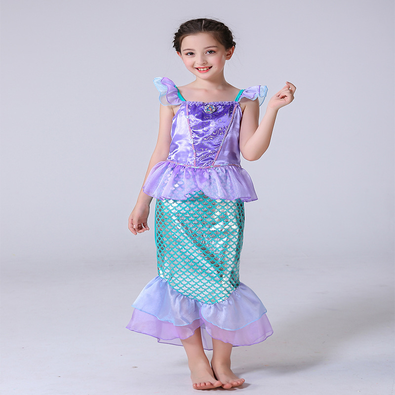 لباس دیزنی پرنسس دخترانه 3 تا 12سال کد10413