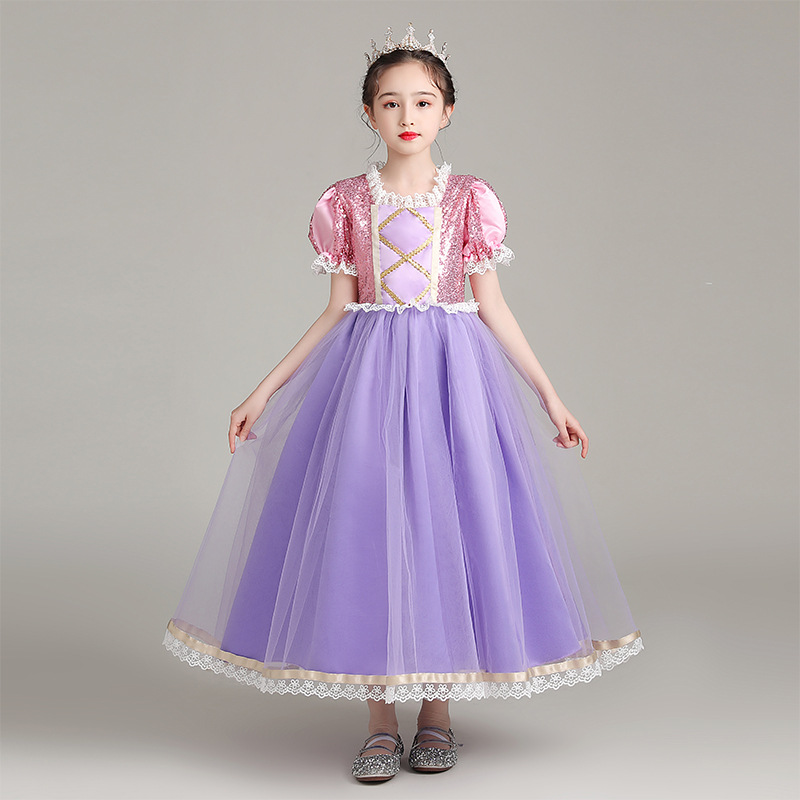 لباس دیزنی پرنسس دخترانه 2 تا 12سال کد10414
