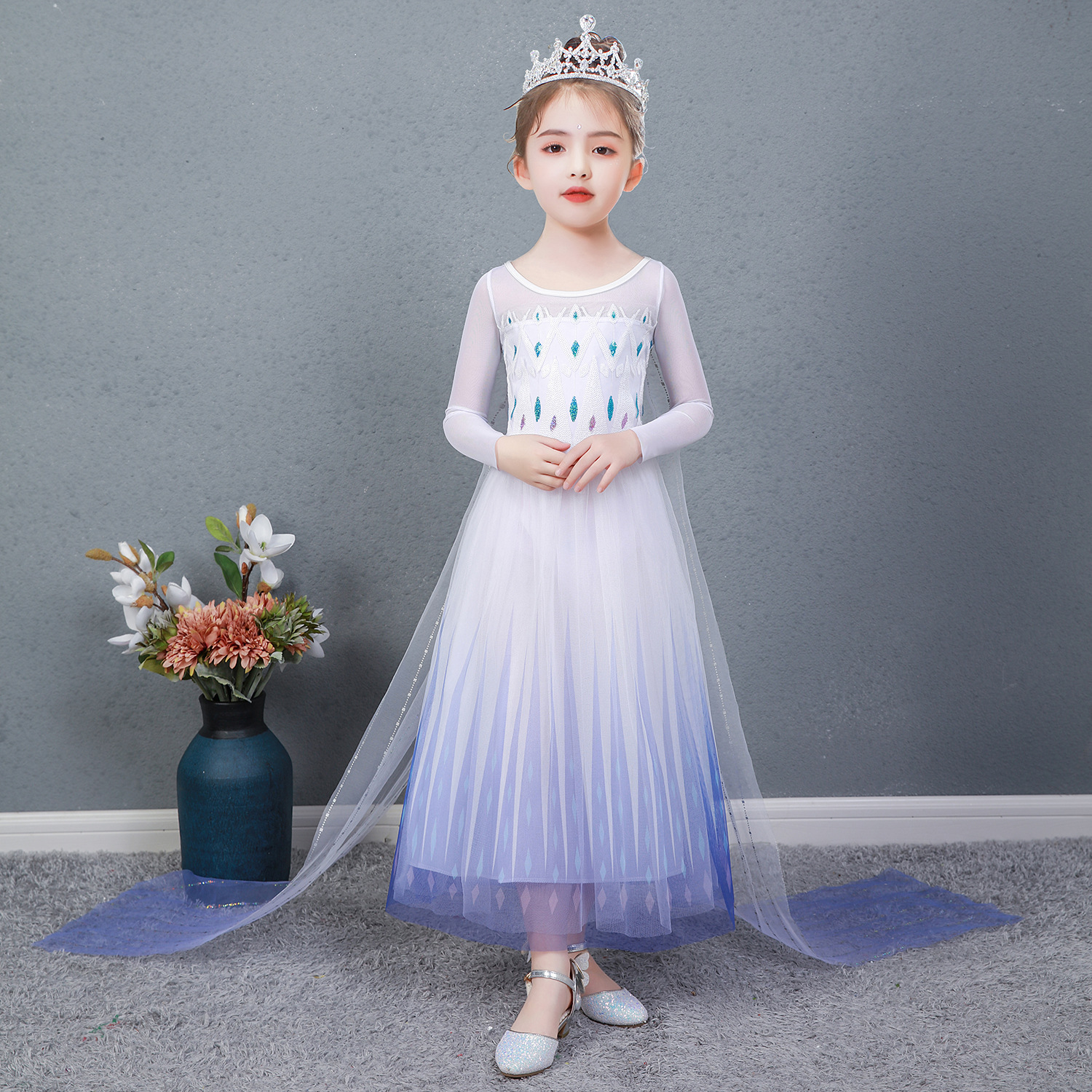لباس پرنسس دخترانه 2 تا 9سال کد10419