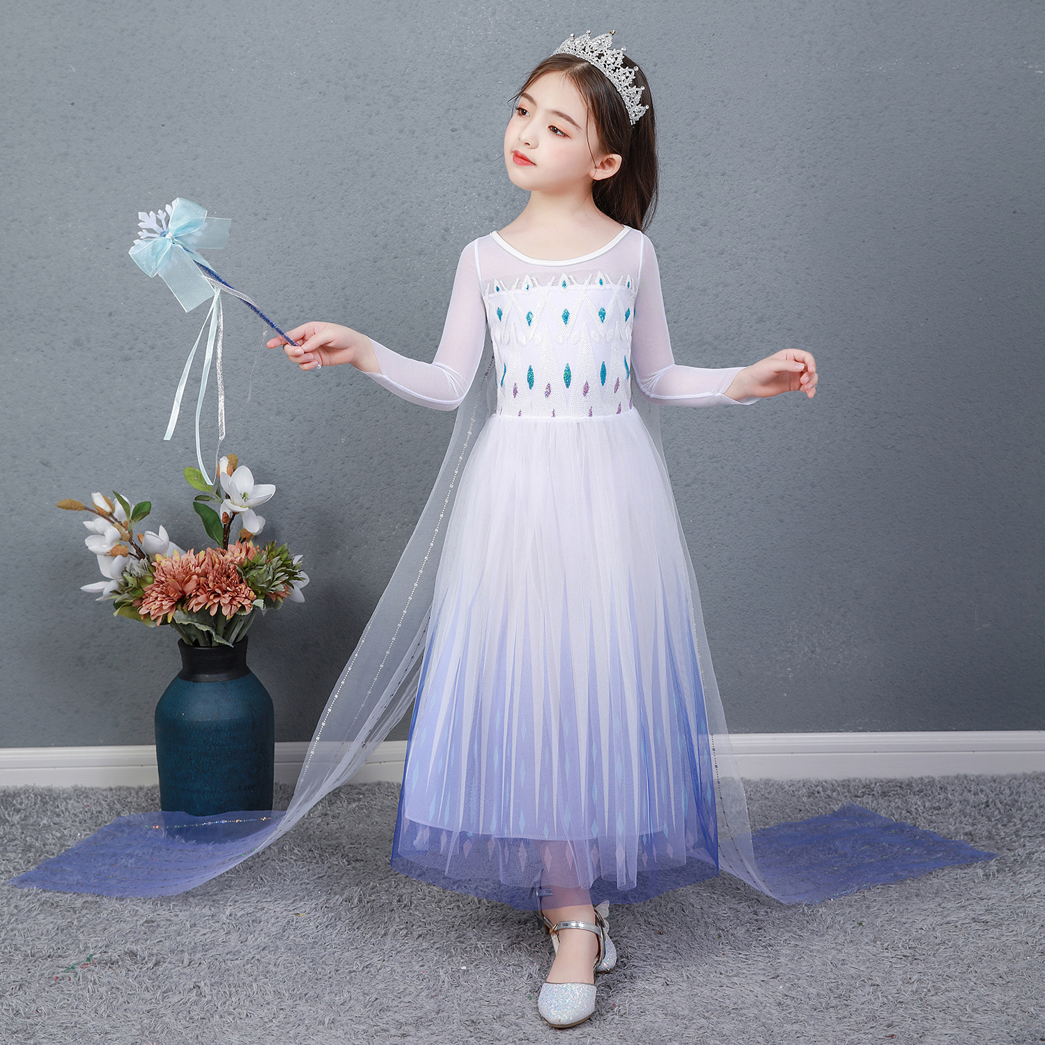 لباس پرنسس دخترانه 2 تا 9سال کد10419