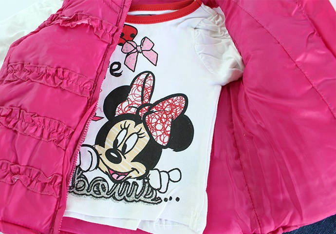 ست سه تکه دخترانه 100205 سایز 9 ماه تا 3 سال مارک Disney محصول بنگلادش