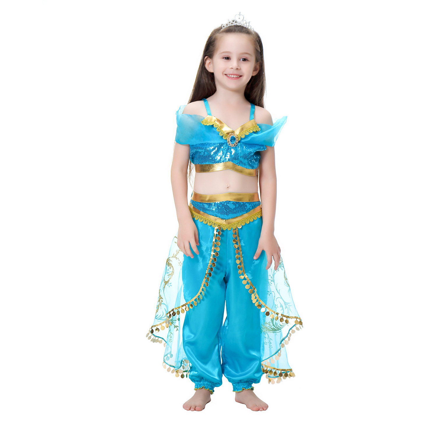 لباس دیزنی پرنسس دخترانه 4 تا 9سال کد10429
