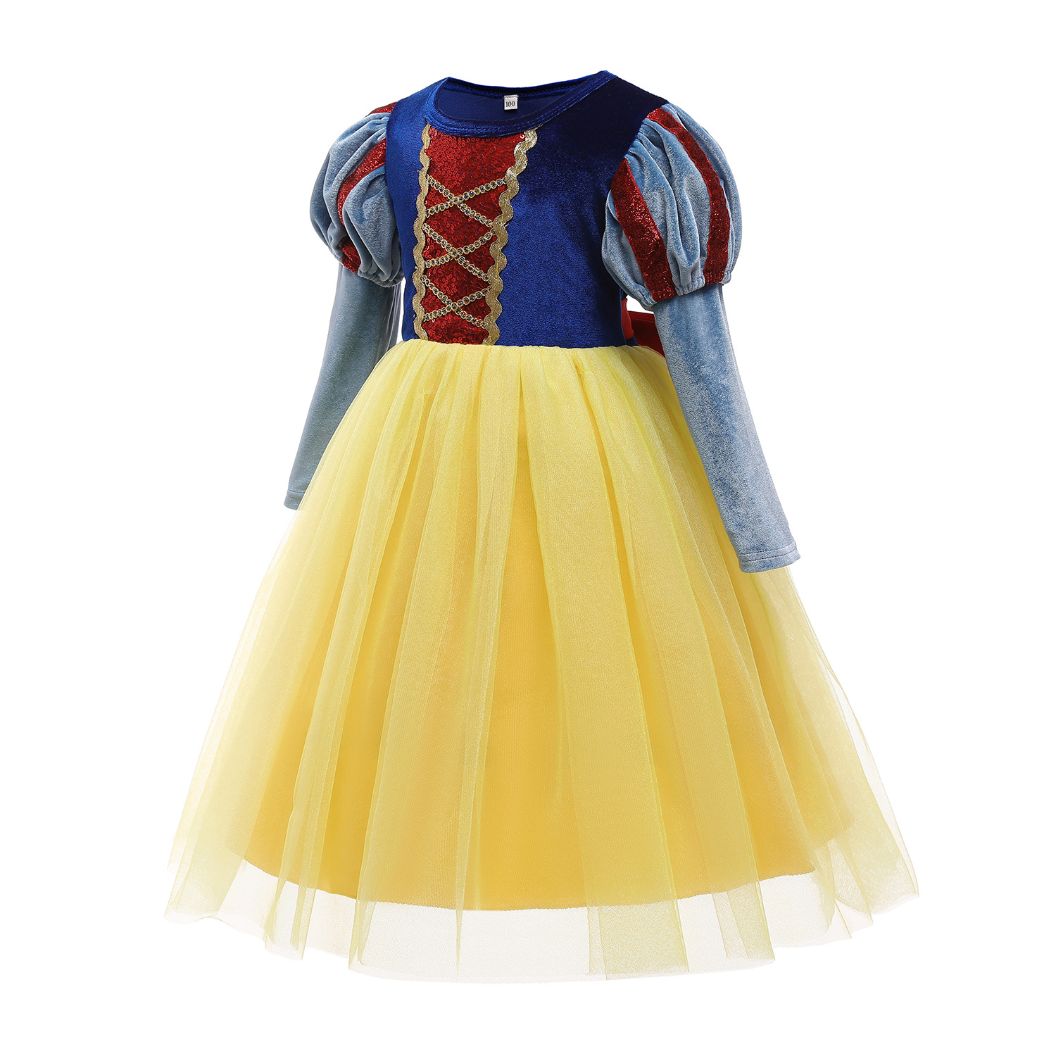 لباس دیزنی پرنسس دخترانه 3 تا 9سال کد10432