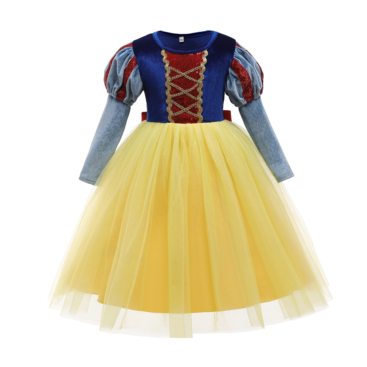 لباس دیزنی پرنسس دخترانه 3 تا 9سال کد10432