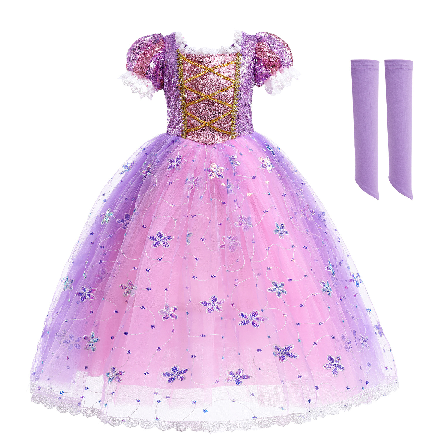 لباس دیزنی پرنسس دخترانه2 تا 13سال کد10435