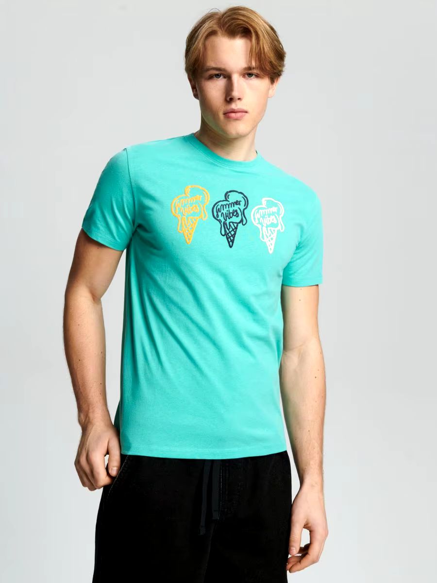 تی شرت مردانه 22129 کد 4 مارک SINSAY