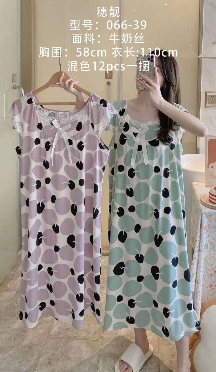 سارافون حلقه ای پنبه ای یقه گیپوری زنانه کد 414111