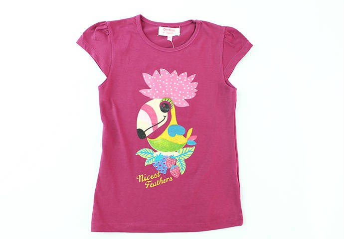 تی شرت دخترانه 100241 سایز 5 تا 8 سال مارک OSHKOSH محصول بنگلادش