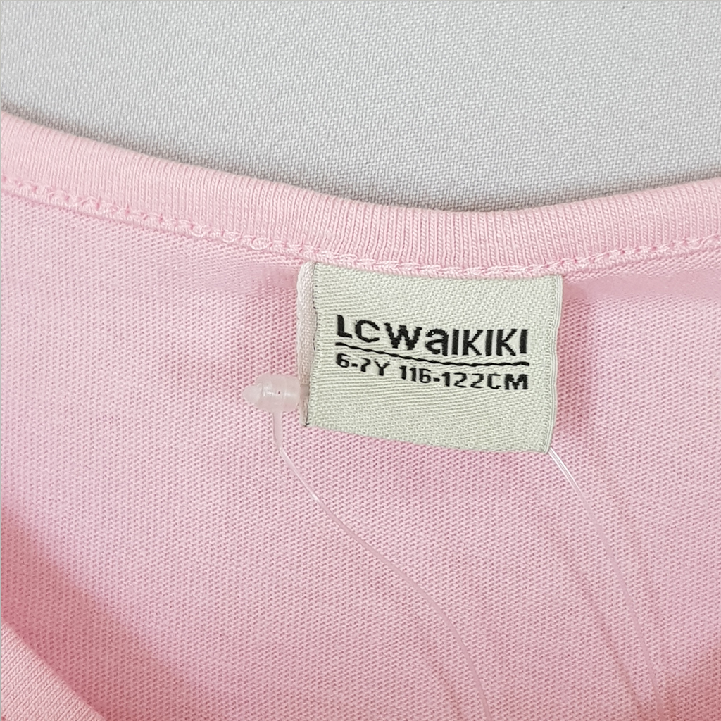 تی شرت دخترانه 22519 سایز 3 تا 12 سال مارک LC WALKIKI