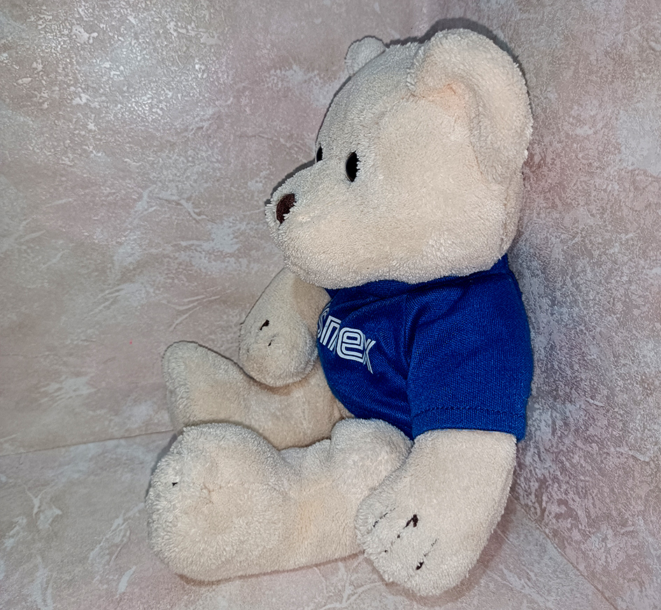 عروسک خزی طرح خرس تیشرت دار کد 2205395
