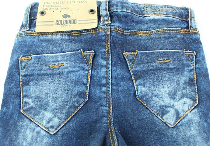 شلوار جینز دخترانه 150097 سایز 4 تا 18 سال مازک COLORADO محصول بنگلادش
