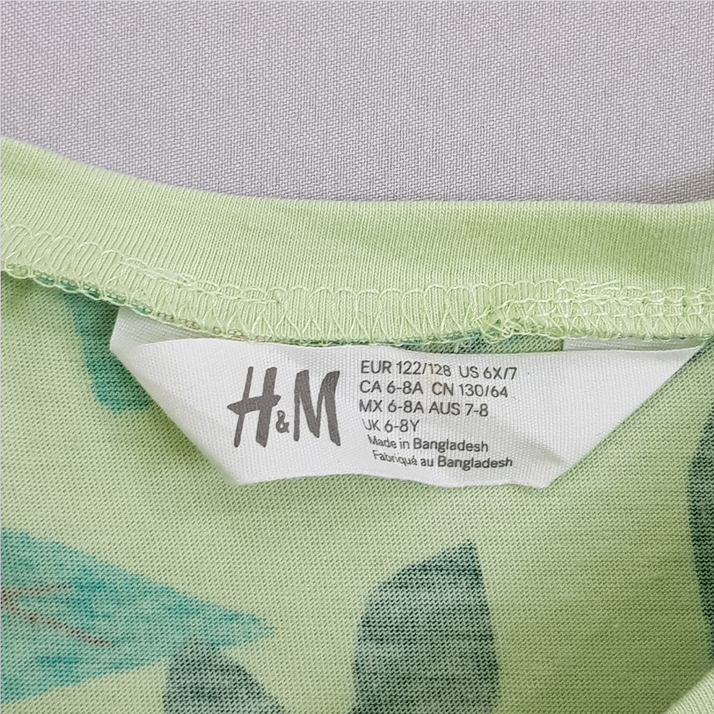تی شرت دخترانه 22433 سایز 1.5 تا 10 سال مارک H&M