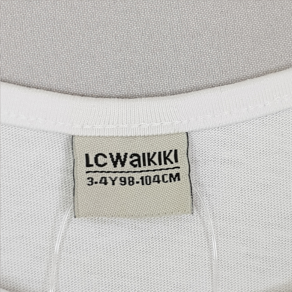 تی شرت دخترانه 22435 سایز 3 تا 13 سال مارک LC WALKIKI