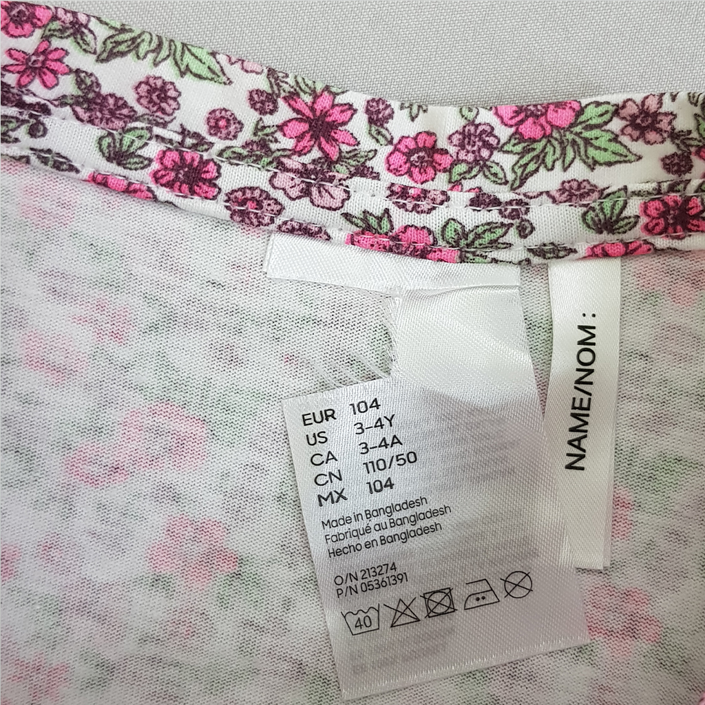 ست دخترانه 22565 سایز 1.5 تا 10 سال مارک H&M