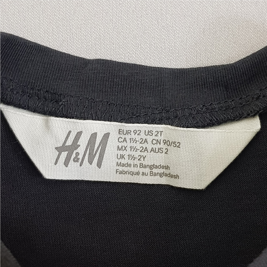 تی شرت 22483 سایز 1.5 تا 11 سال کد 2 مارک H&M