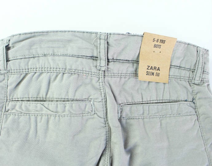 شلوار کتان پسرانه 150098 سایز 2 تا 12 سال مارک ZARA محصول بنگلادش