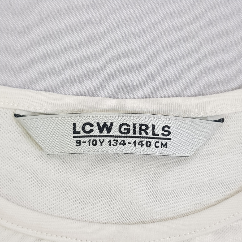 تی شرت دخترانه 22842 سایز 5 تا 14 سال مارک LCW