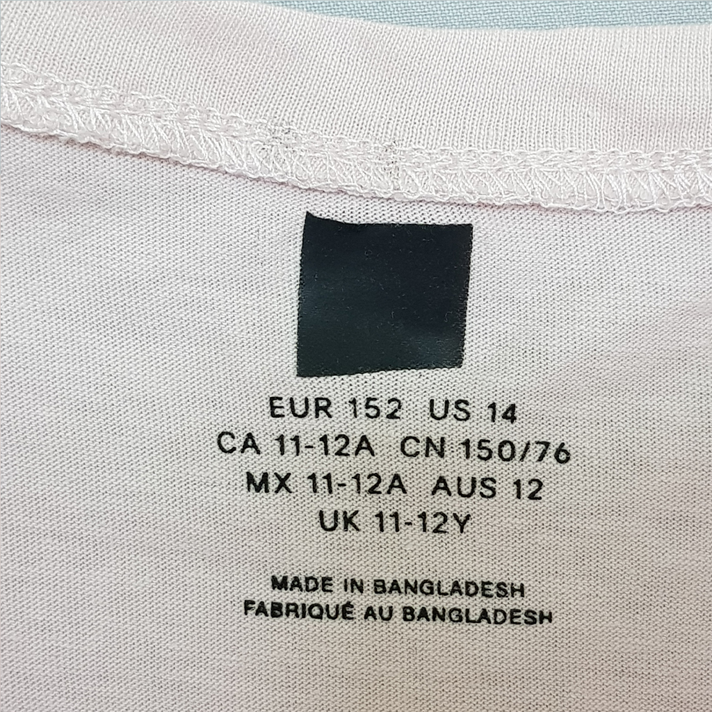 کراپ دخترانه 22874 سایز 9 تا 14 سال کد 2 مارک H&M