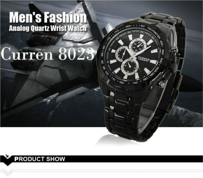 ساعت مردانه curren 8023 کد 9001040