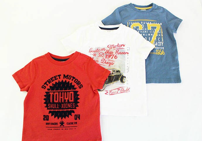 تی شرت سه عددی پسرانه 100321 سایز 12 ماه تا 7 سال مارک F.F