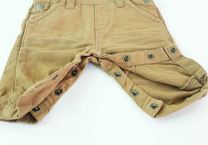 پیشبنددار جینز پسرانه 100361 سایز 3 تا 24 ماه مارک Dpam محصول بنگلادش