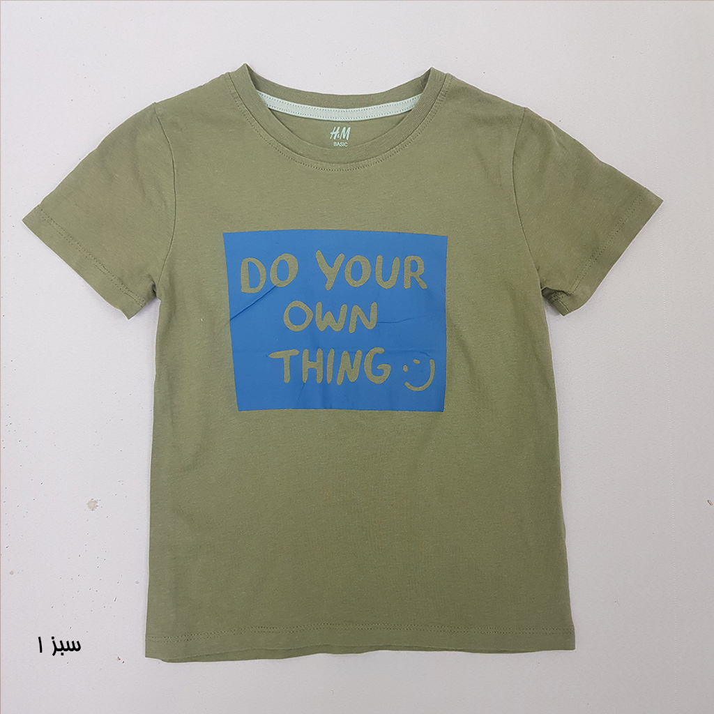 تی شرت پسرانه 23533 سایز 3 تا 14 سال مارک H&M