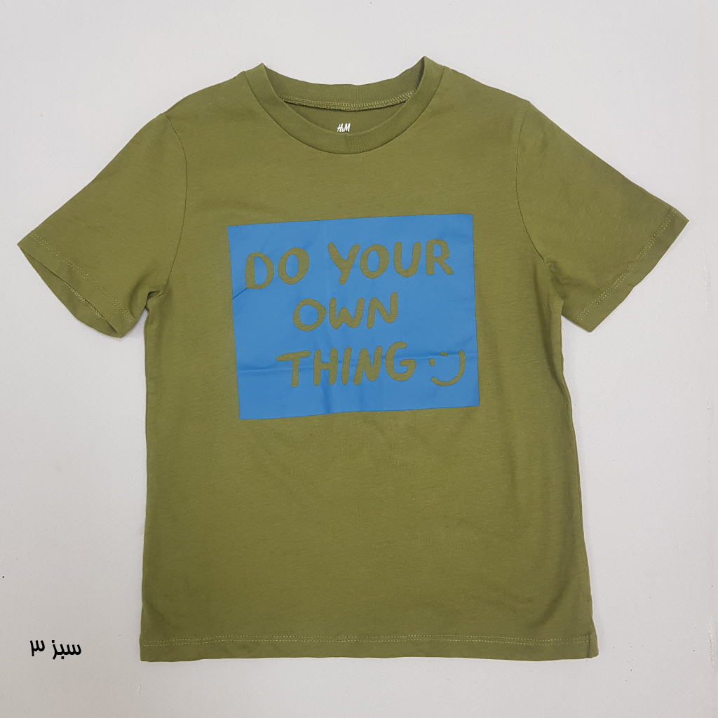 تی شرت پسرانه 23533 سایز 3 تا 14 سال مارک H&M