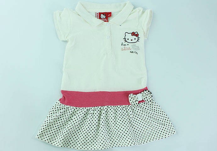 تی شرت دخترانه 100385 سایز 9 ماه تا 3 سال مارک Hello Kitty