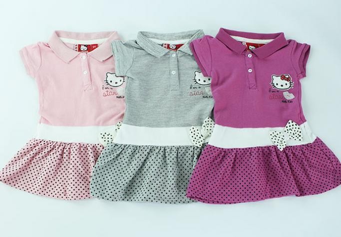 تی شرت دخترانه 100385 سایز 9 ماه تا 3 سال مارک Hello Kitty