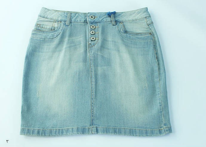 دامن جینز زنانه 100356 سایز 36 تا 44  مارک DENIM