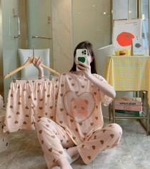 ست سه تیکه تی شرت شلوار شورتک کد 414973