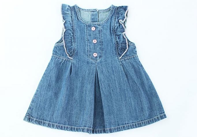 سارافون جینز دخترانه 100506 سایز 3 تا 24 ماه مارک baby pep