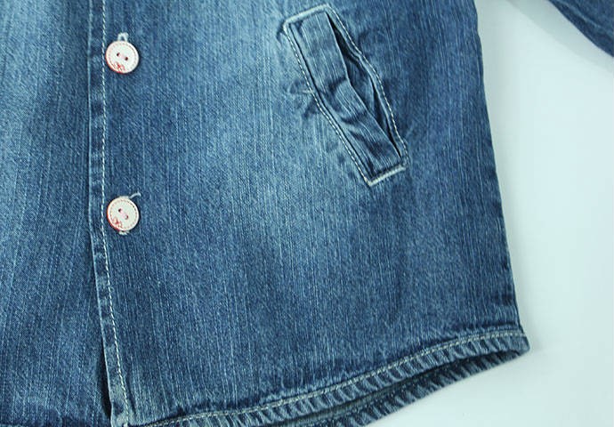 پیراهن جینز دخترانه 100504 سایز 6 ماه تا 3 سال مارک  baby pep