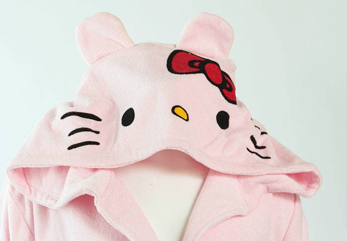 ربدوشام کلاه دار (حوله ای) 100533 مارک Hello Kitty